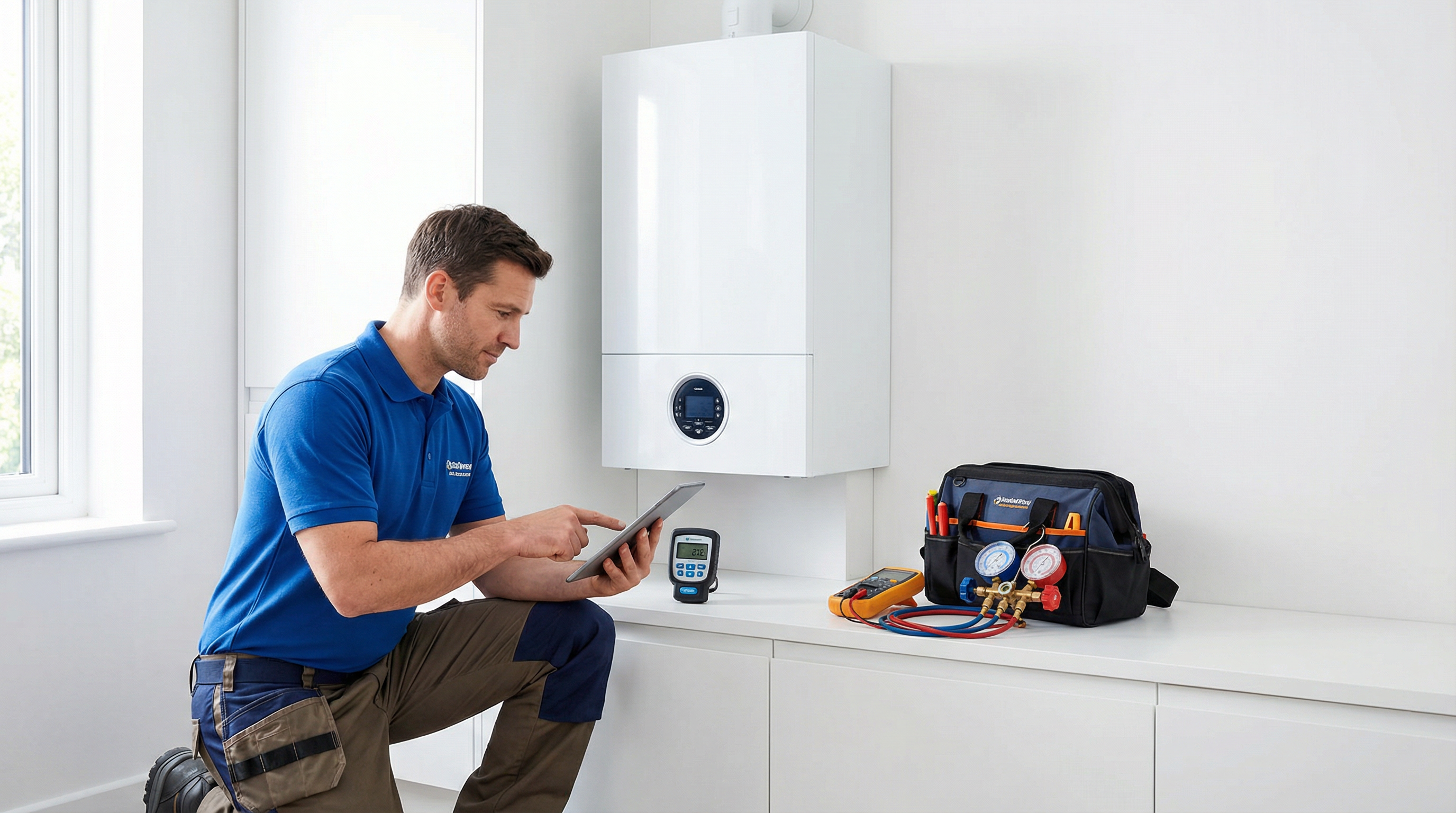 Professional technician at work